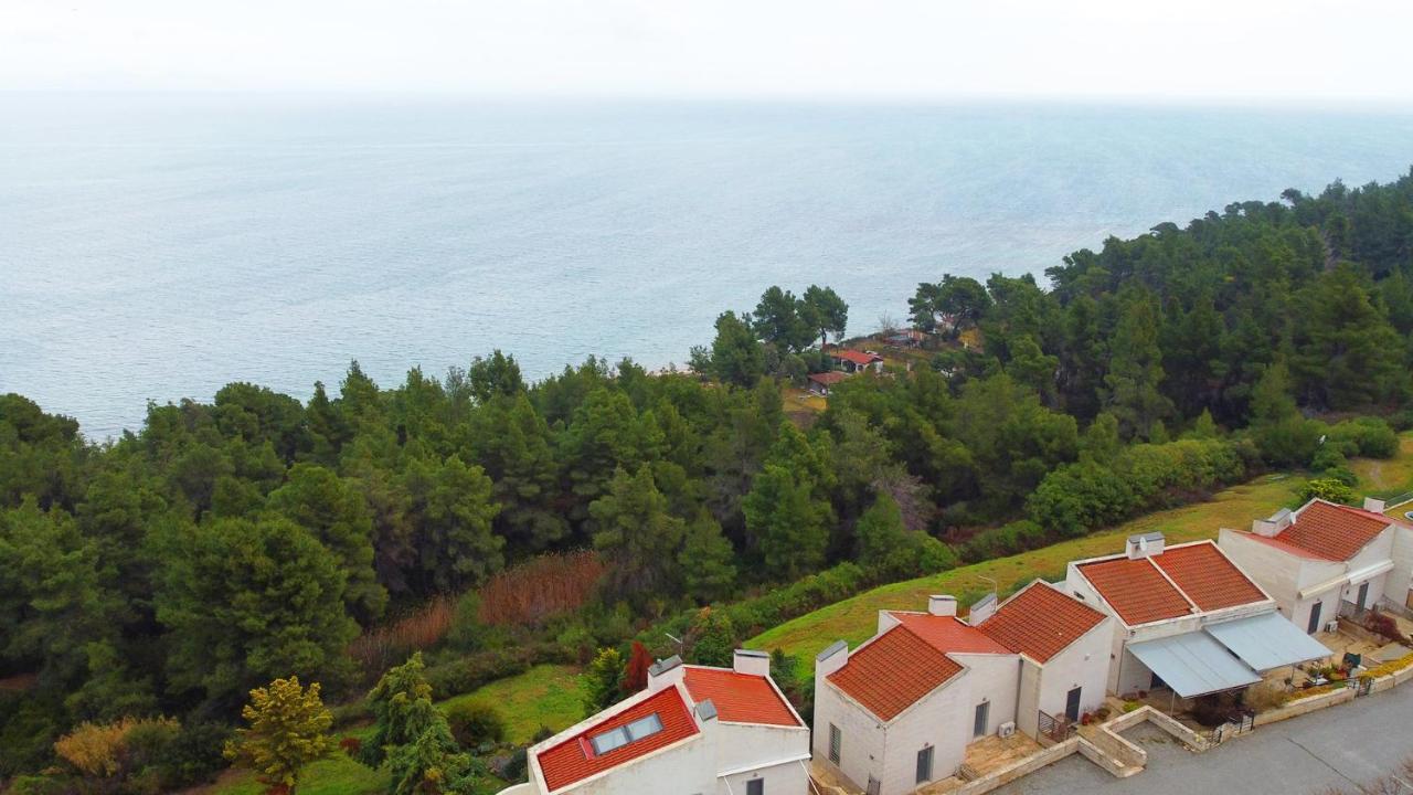 Olia Sea View Shared Pool Villa, Néa Fókaia エクステリア 写真